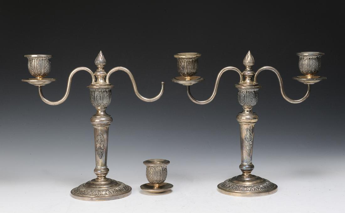 Pair of Sterling Silver Candelabra, Marked Vilai (1 of 1)