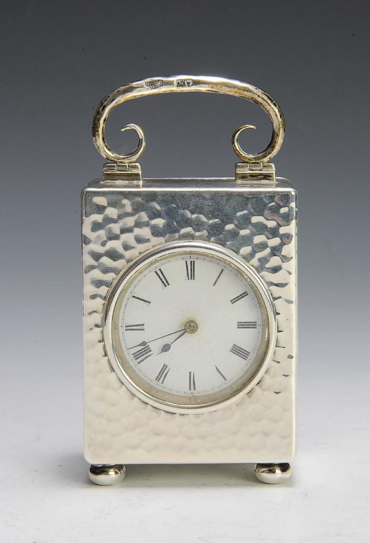 Edwardian Sterling Silver Carriage Clock, London (1 of 3)