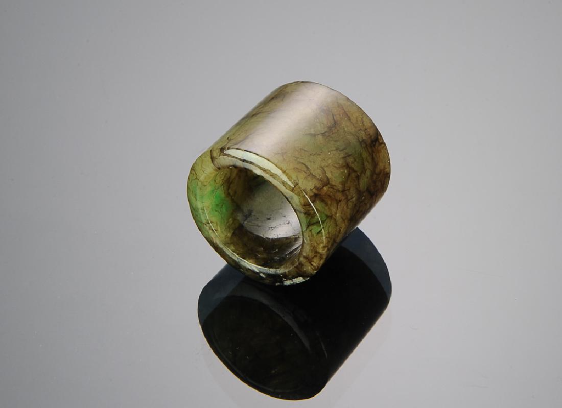 Chinese Jadeite Archer's Ring, 18th - 19th C (1 of 8)