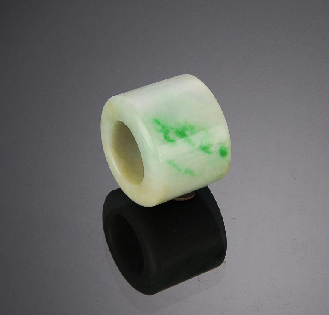Chinese Jadeite Archer's Ring, 19th Century (1 of 7)