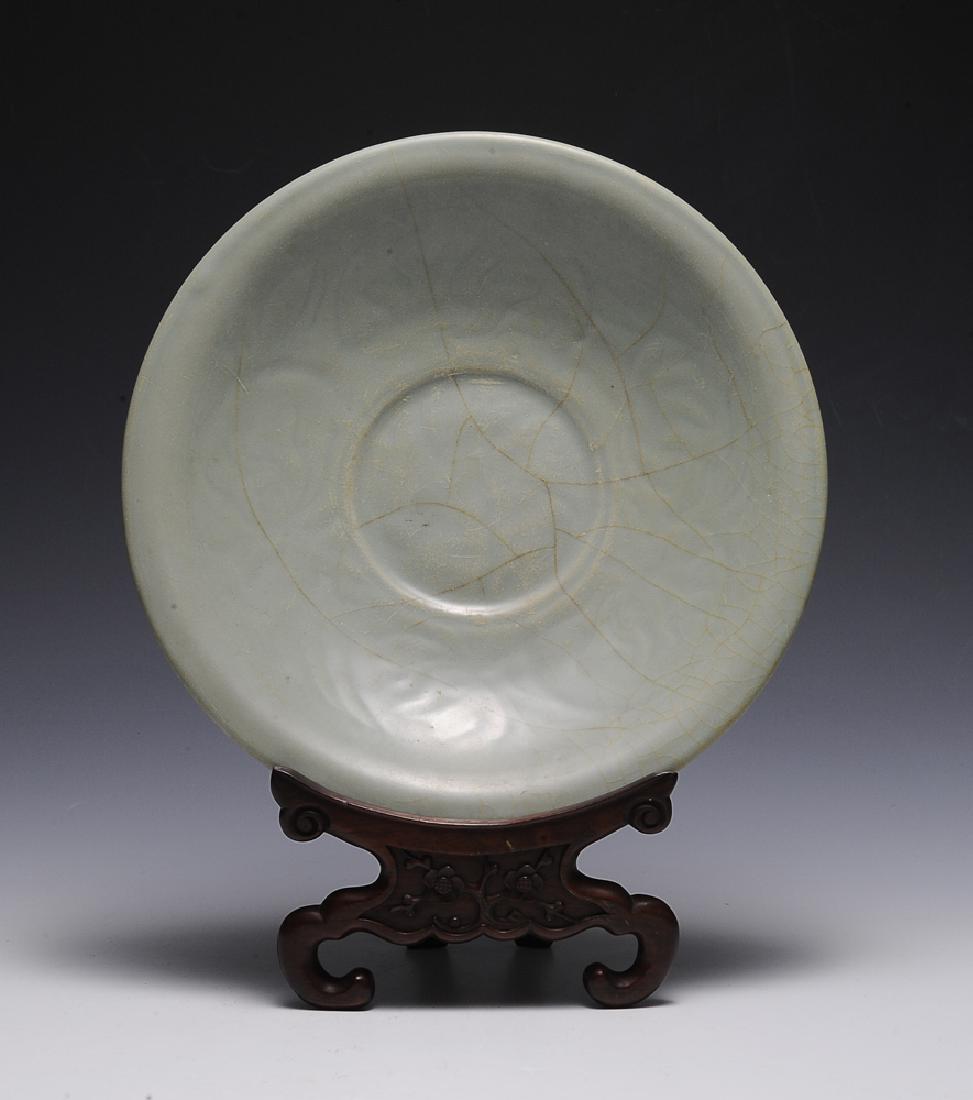 Chinese Longquan Plate w/ Stand, Song (1 of 3)