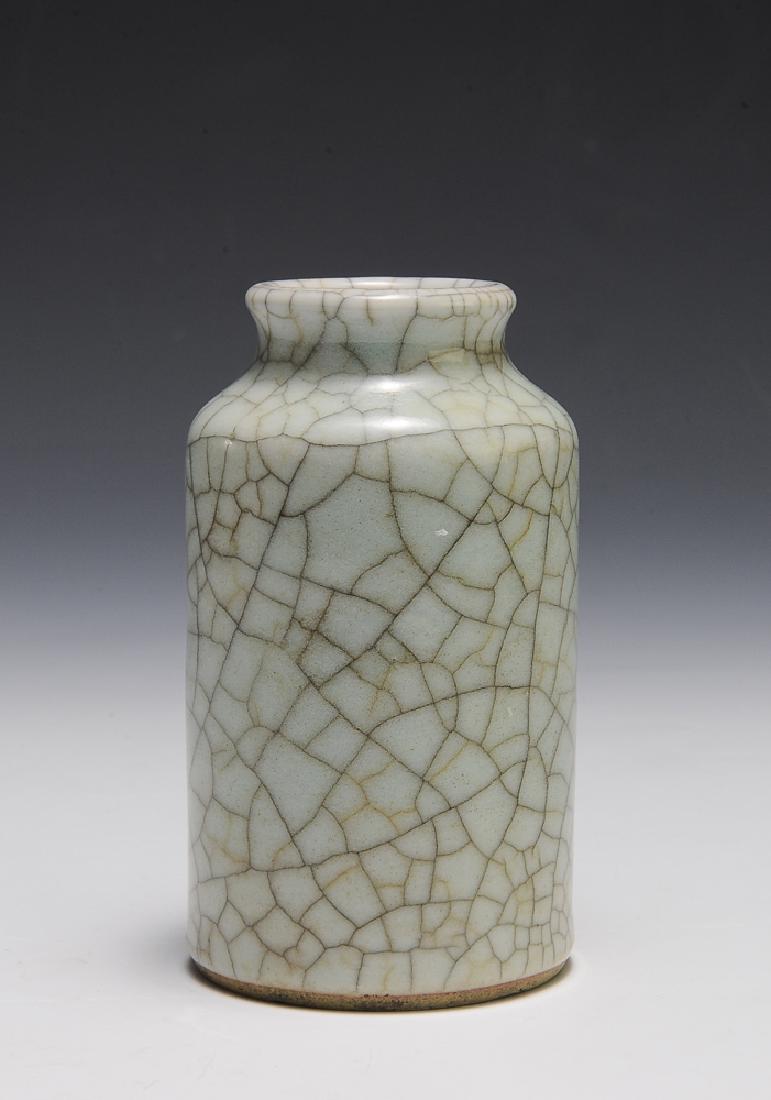Chinese Pale Blue Ge Glazed Vase, 18th Century (1 of 5)