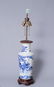 Blue & White Porcelain Lamp, Qing Dynasty
