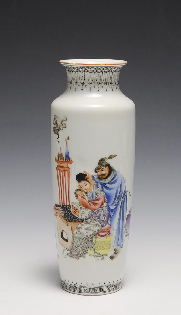 Chinese Famille Rose Vase w/ Zhong Kui, Republic (1 of 7)