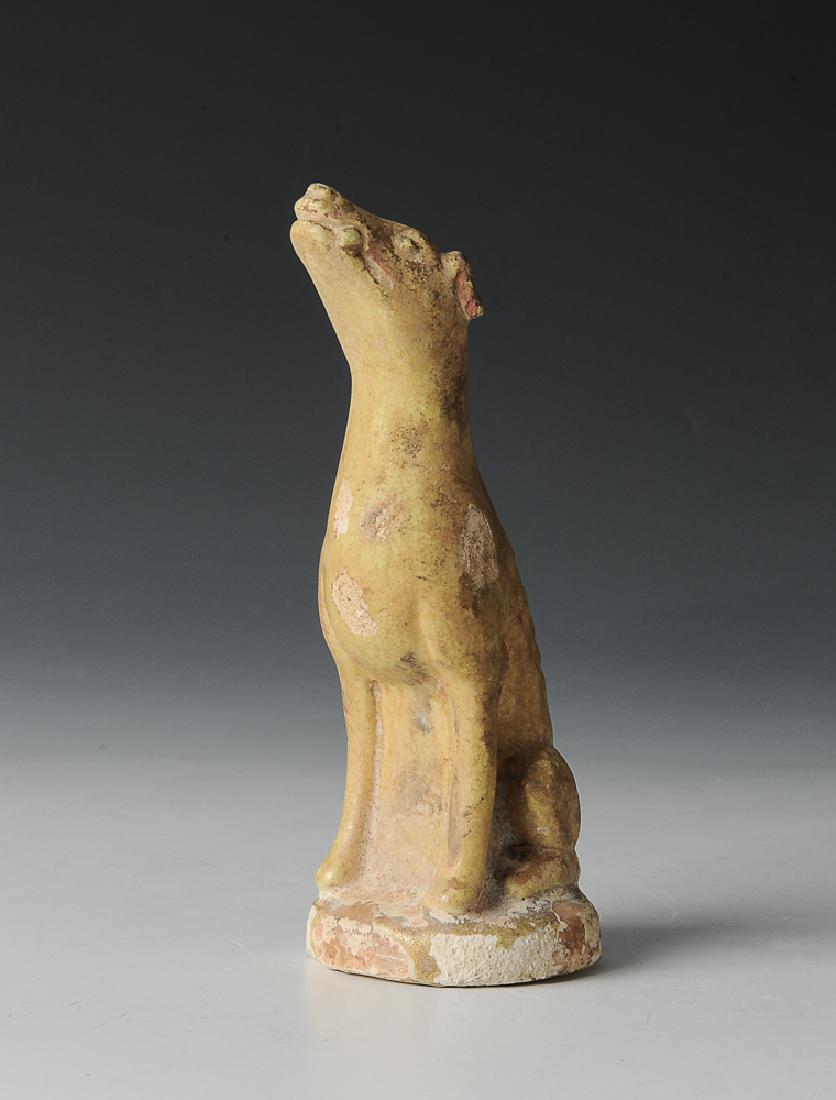 Chinese Yellow Glaze Pottery Dog, Ming or Earlier (1 of 5)