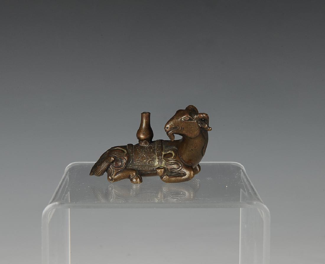 Bronze Goat Paper Weight, Ming Dynasty (1 of 6)