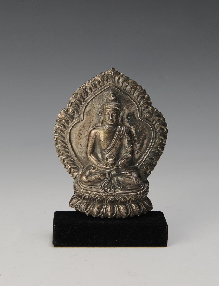 Silver Buddha, 18th Century (1 of 4)
