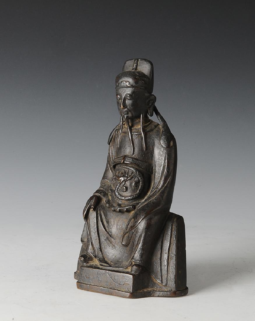 Chinese Daoist Bronze Figure, Ming Dynasty (1 of 10)