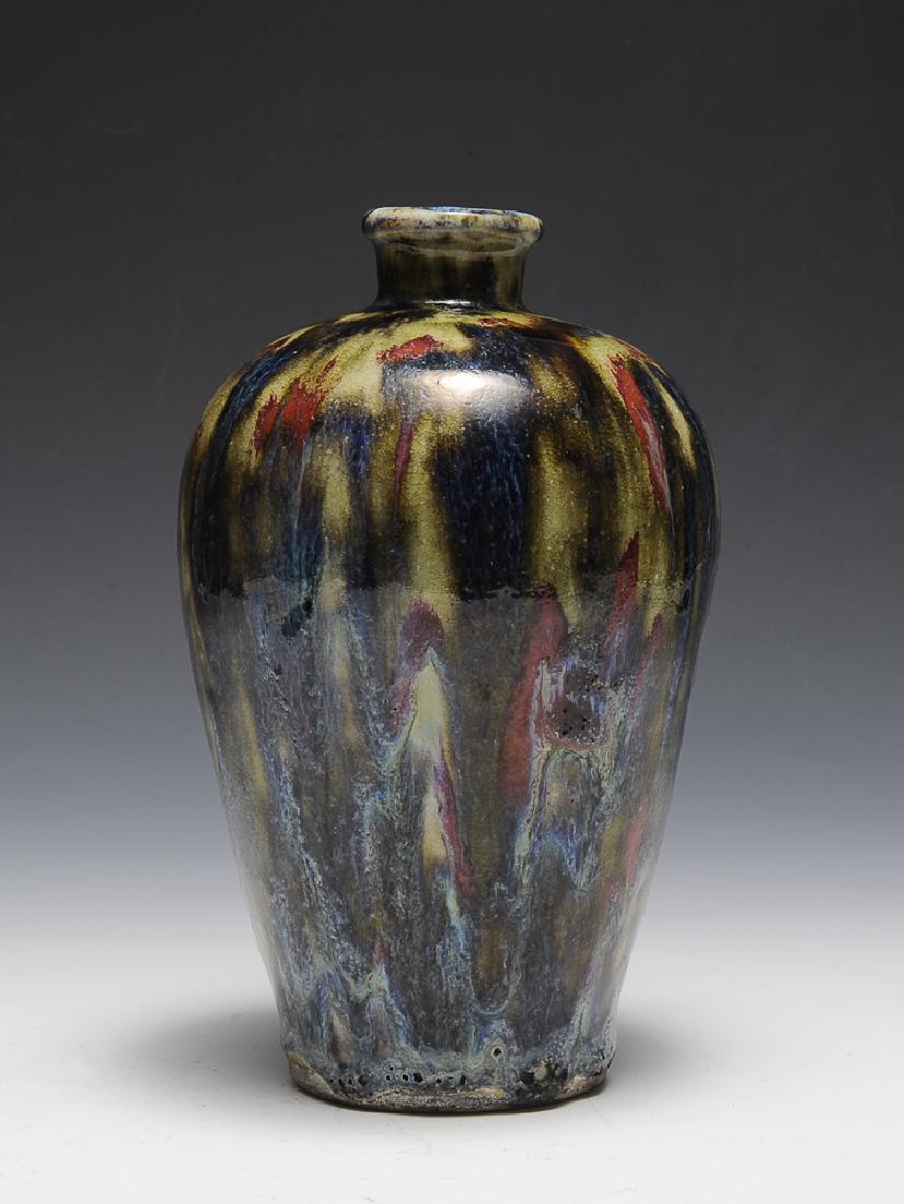 Chinese Shiwan Flambe Glaze Meiping, 18th C (1 of 6)