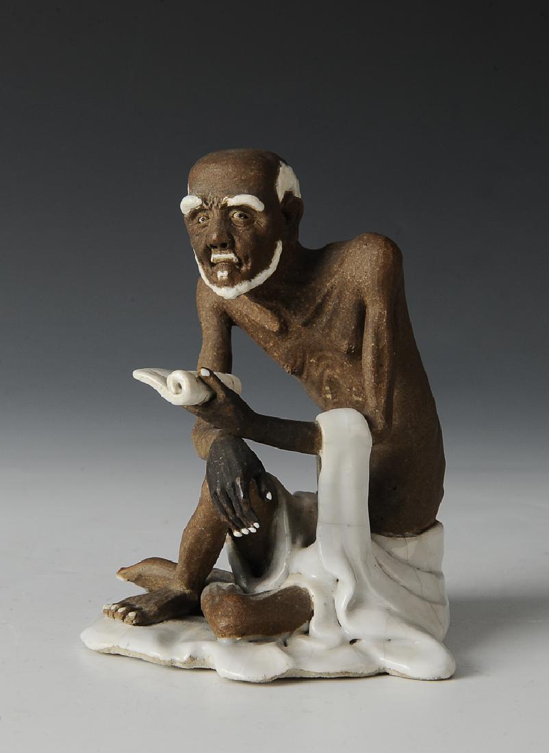 Shiwan Statue of Luohan, 19th - Early 20th Century (1 of 12)