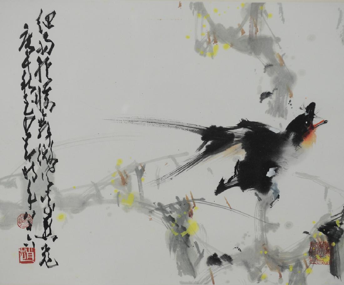Painting of Flowers & Birds by Zhao Shaoang (1 of 3)