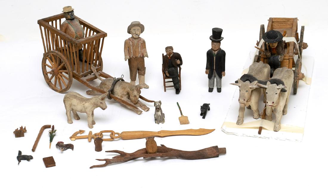 A Fine Group of Folk Art Carving from Iowa (1 of 5)