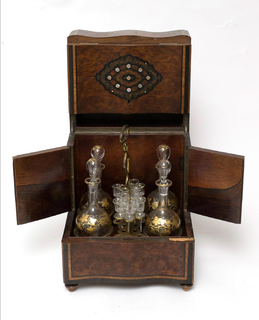 Inlaid Tantalus Circa 1810 (1 of 5)