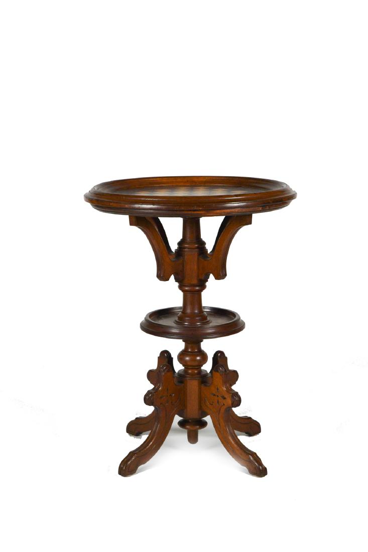 Victorian Walnut Chess Table (1 of 4)