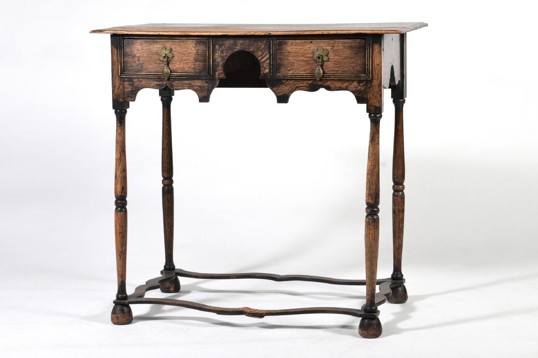 Elizabethan Style Oak Two Drawer Stand (1 of 10)