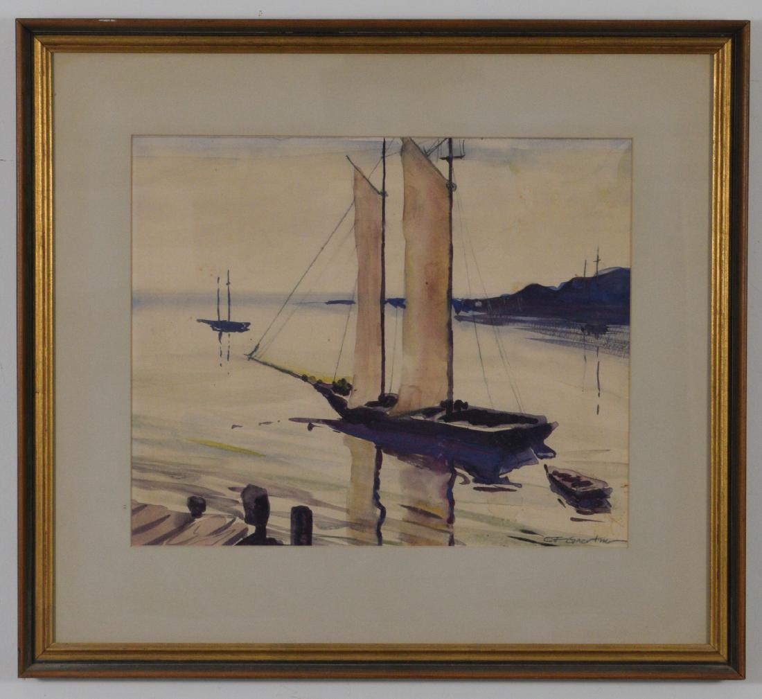 Watercolor Signed Carl F Gaertner (1 of 3)