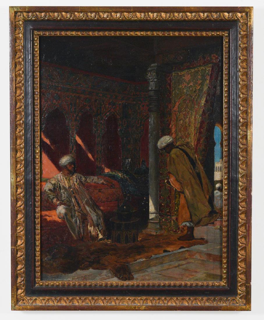 Oil on Canvas, Middle Eastern Scene by W. Halley (1 of 5)