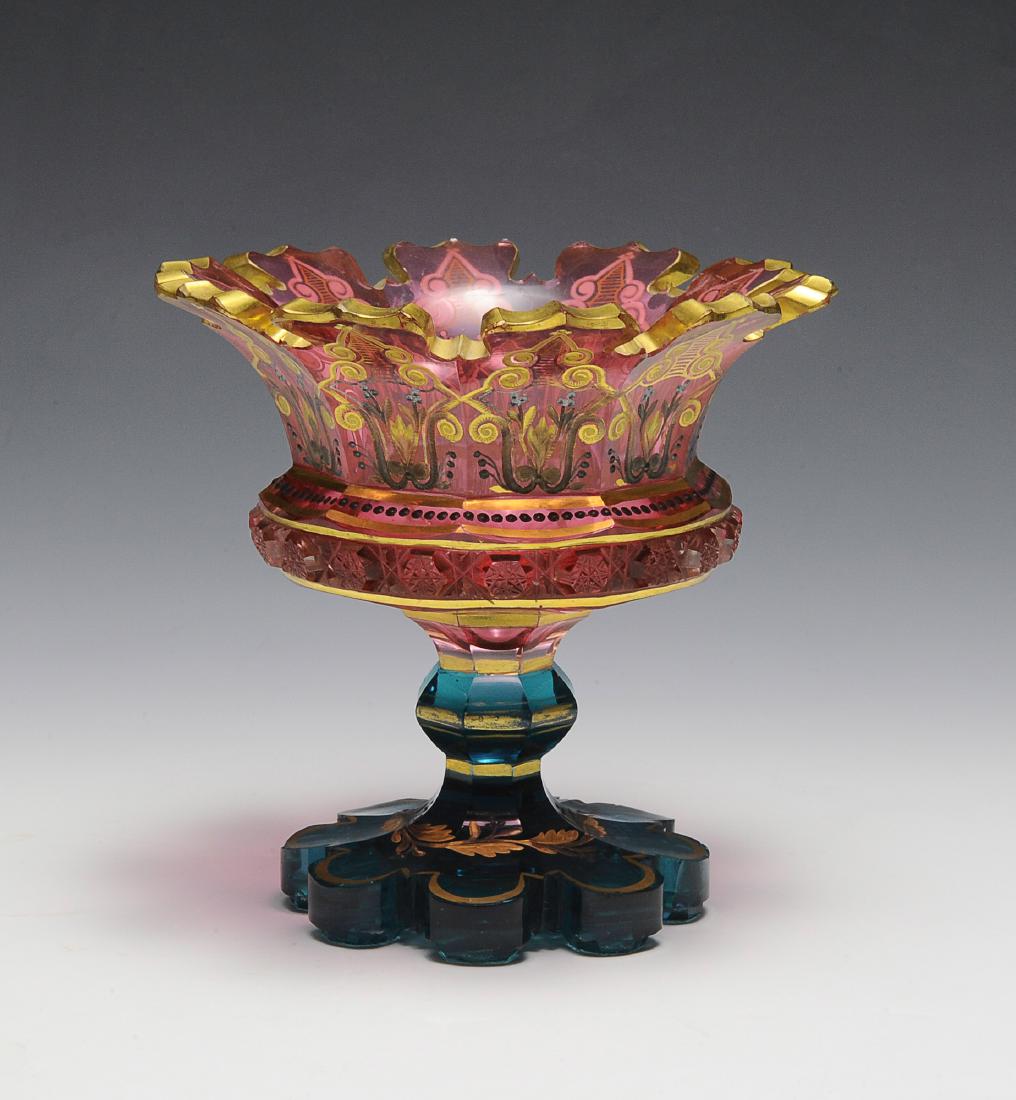 Moser Blue & Ruby Compote (1 of 4)