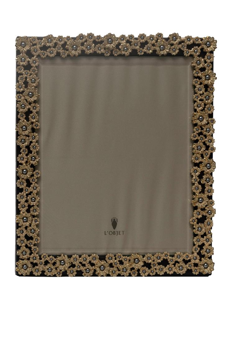 L'Objet Pearl Flowers Swarovski & Gold Frame (1 of 2)