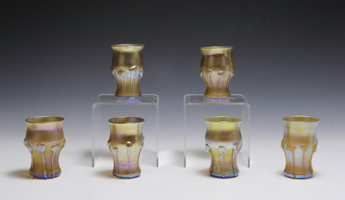 Set of 6 Tiffany Favrile Glasses (1 of 1)
