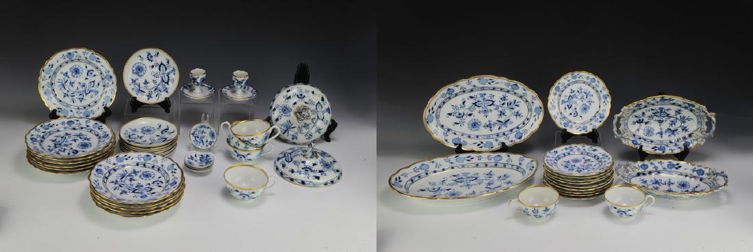 Lot of Meissen Blue Onion Dinnerware (49) (1 of 5)