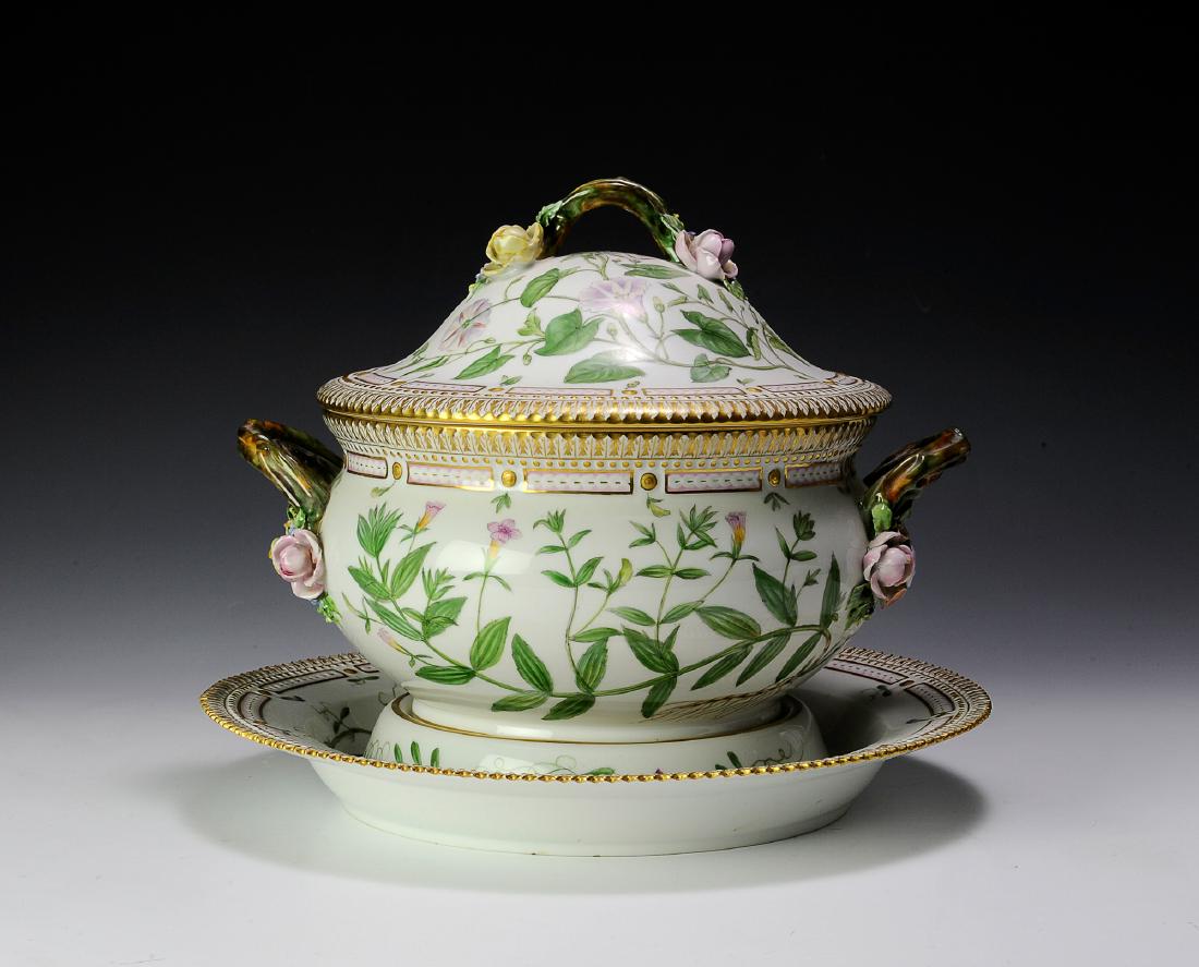 Royal Copenhagen Flora Danica Tureen & Under Plate (1 of 7)