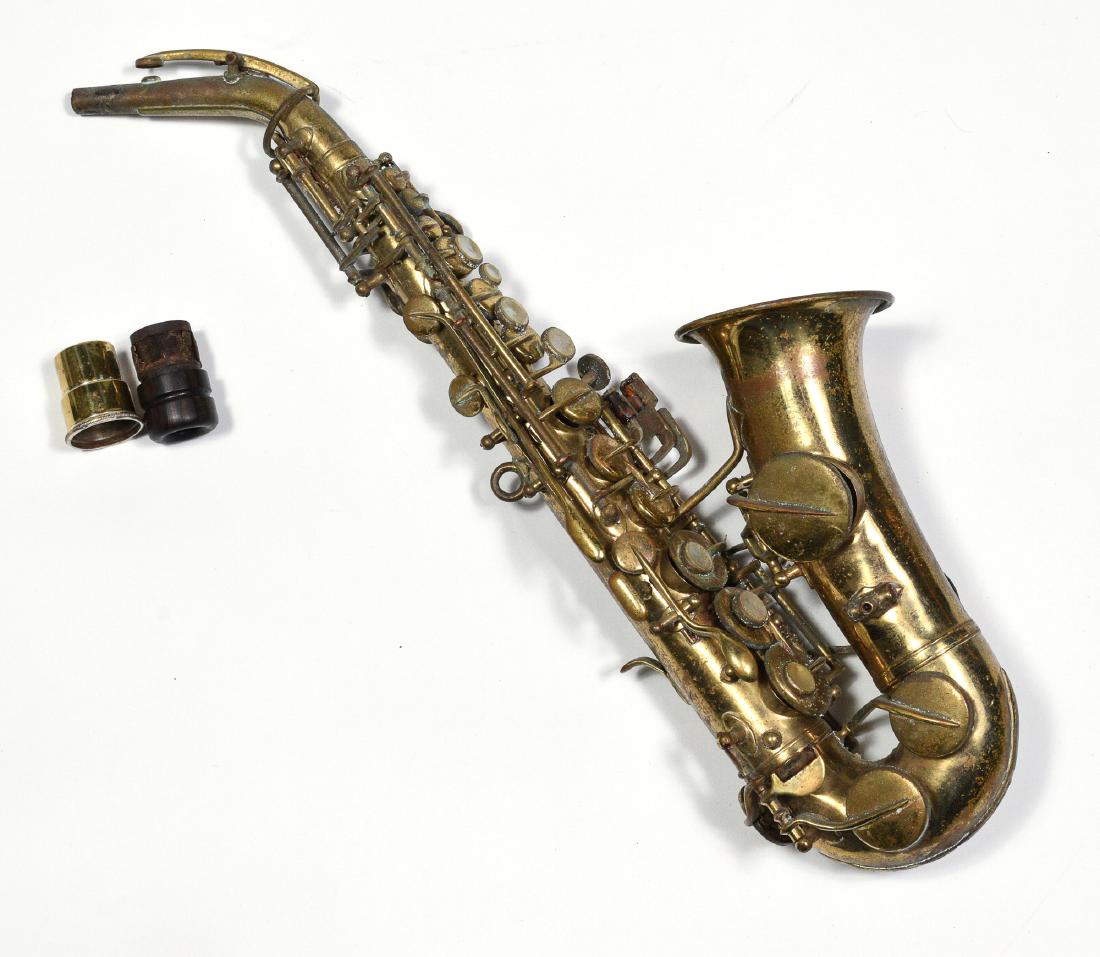 Small Soprano Saxophone Owned by Rudy Vallee (1 of 3)