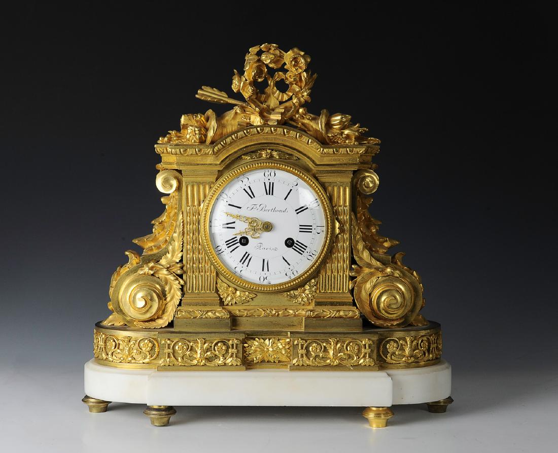 19th Century Berthoud Gilt Bronze Mantel Clock (1 of 6)