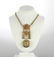James Perret Key Wind 18K Watch & 14K Chain