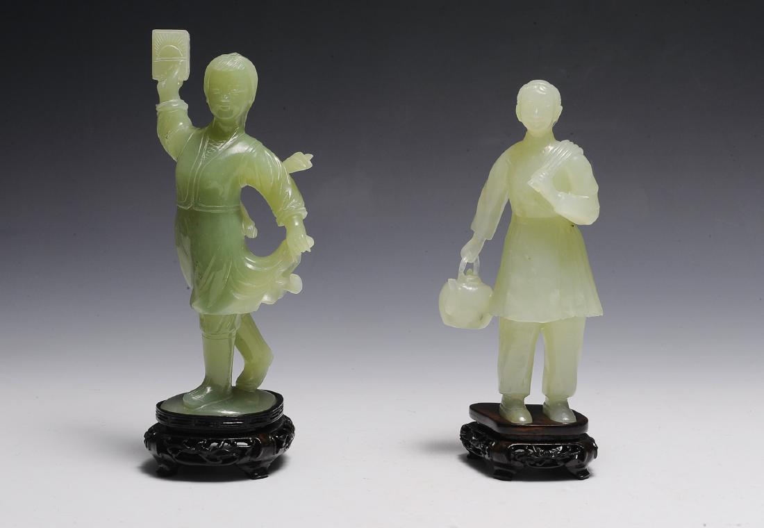 2 Chinese Jade Statuettes, Cultural Revolution (1 of 4)