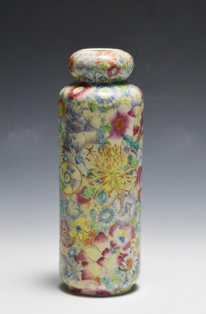 Chinese Garlic Head Millefleur Vase, Republic (1 of 4)