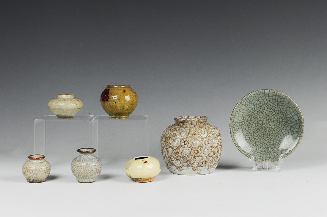 7 Chinese Ge Glaze & Flambe Scholars Items (1 of 4)