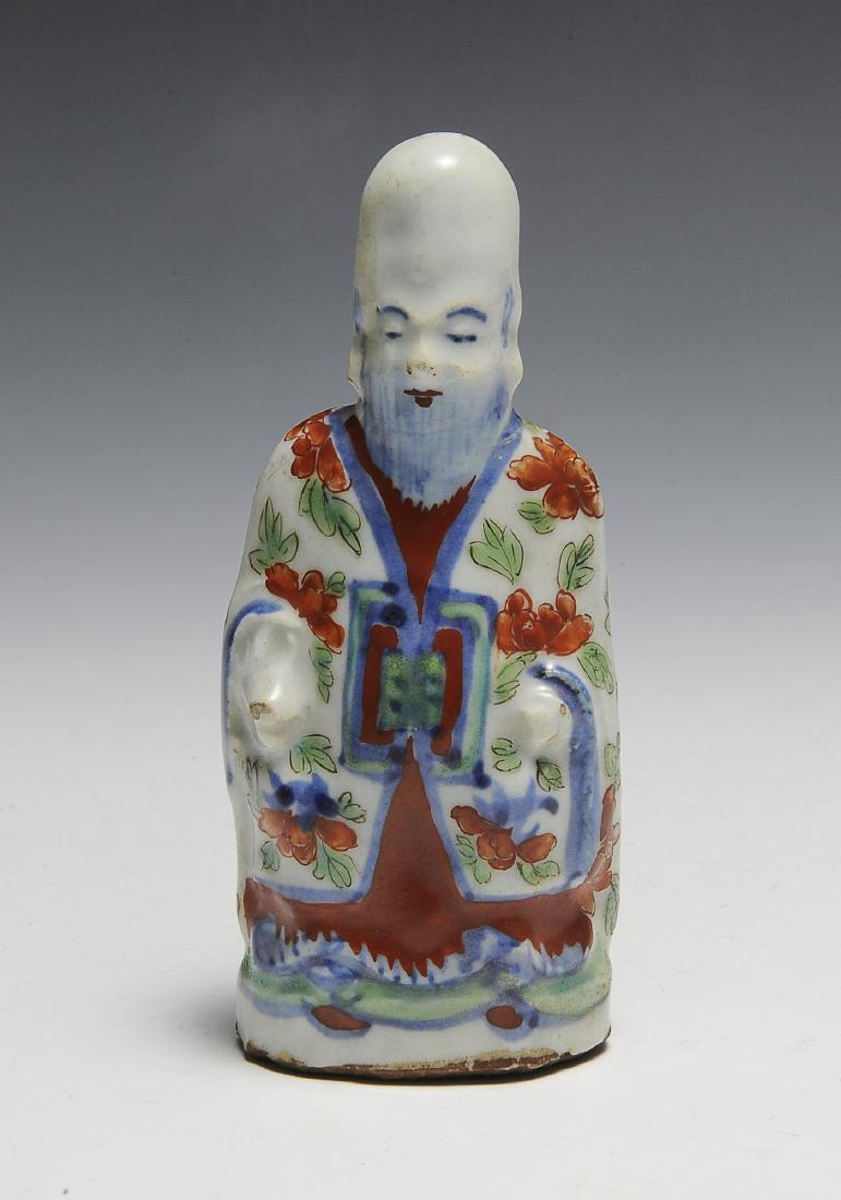 Chinese Porcelain "Shou" Statue, 19th C (1 of 5)