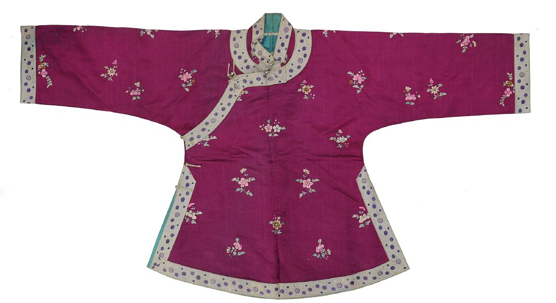 Small Chinese Pink Lady's Robe, 19th Century (1 of 4)