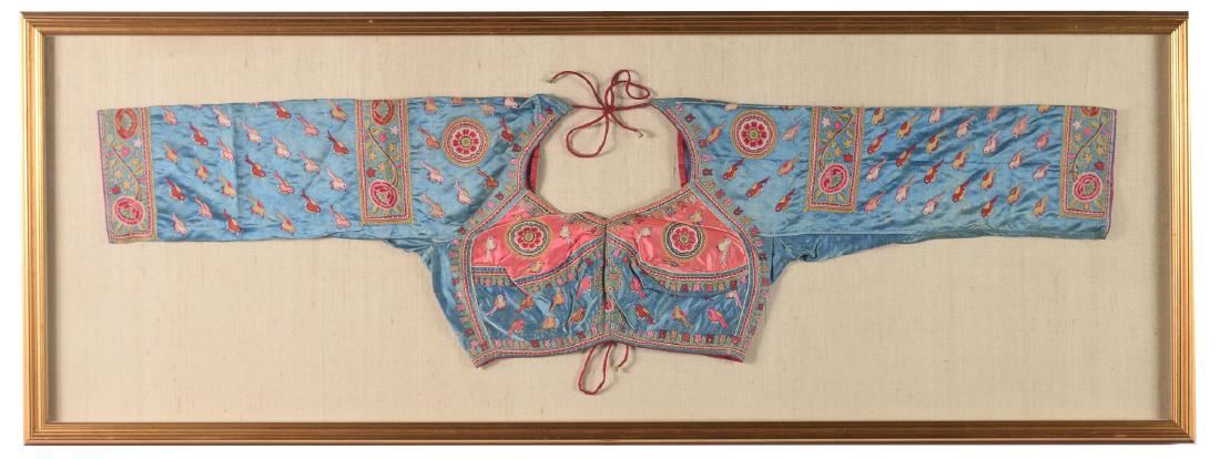 Chinese Girl's Silk Embroidered Shirt in Frame (1 of 5)