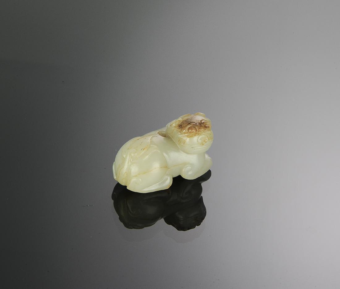 Chinese White Jade Beast, Song or Yuan Dynasty (1 of 6)