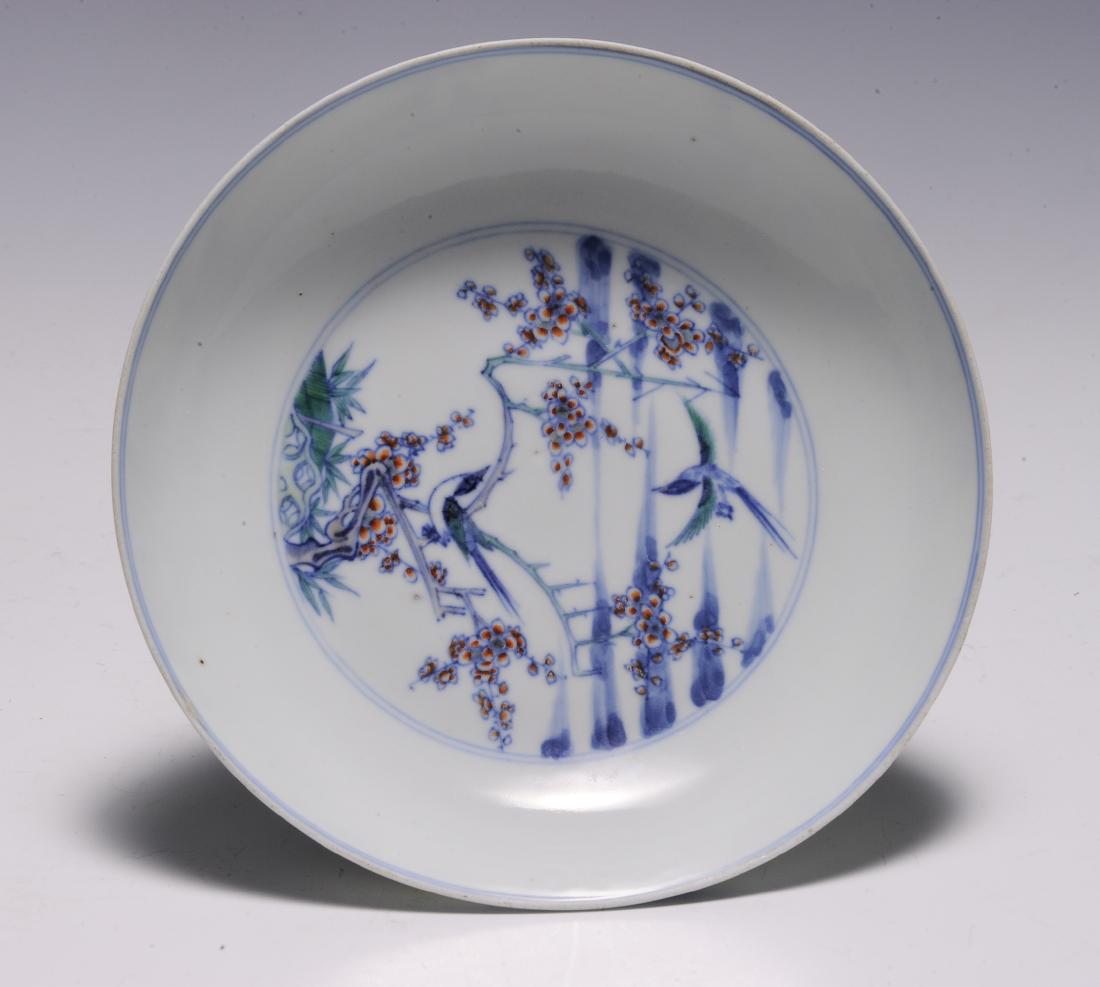 Imperial Chinese Doucai Dish, Kangxi Mark & Period (1 of 5)