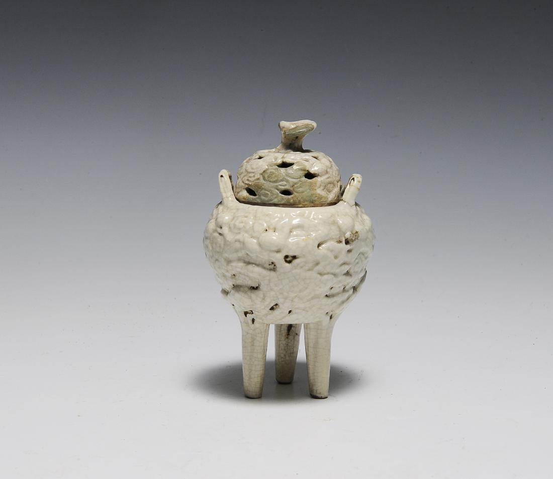 Chinese White Glazed Ding Style Censer, 18th Century (1 of 5)