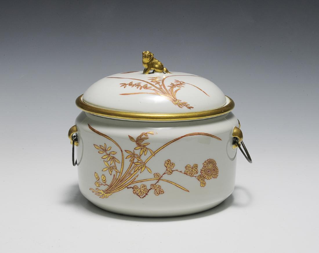 Chinese 3 Piece Porcelain Food Warmer, Xianfeng (1 of 9)