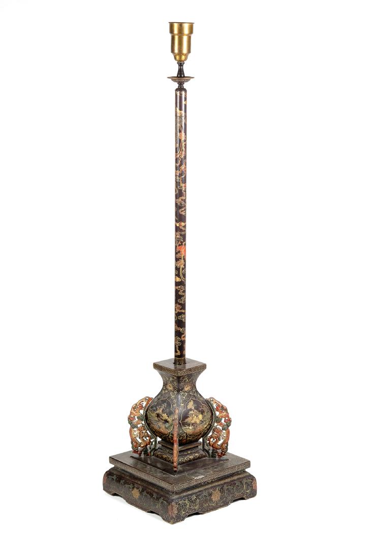 Chinese Lacquer Candle Holder, 18th-19th Century (1 of 12)