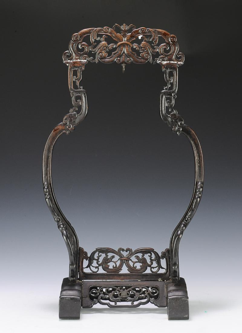 Carved Rosewood Vase Stand, 19th Century (1 of 5)