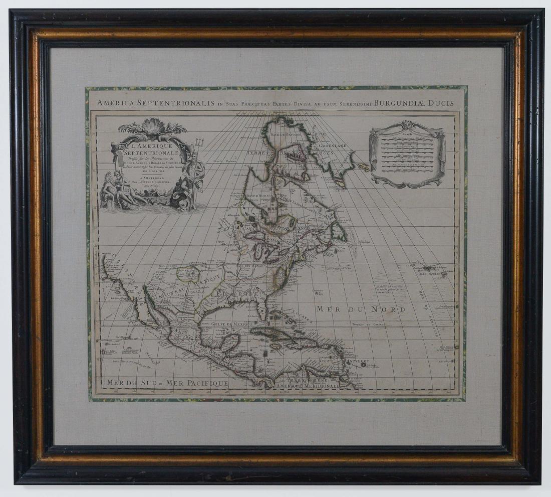 L'Amerique Septentrionalis Map circa 1730 (1 of 4)
