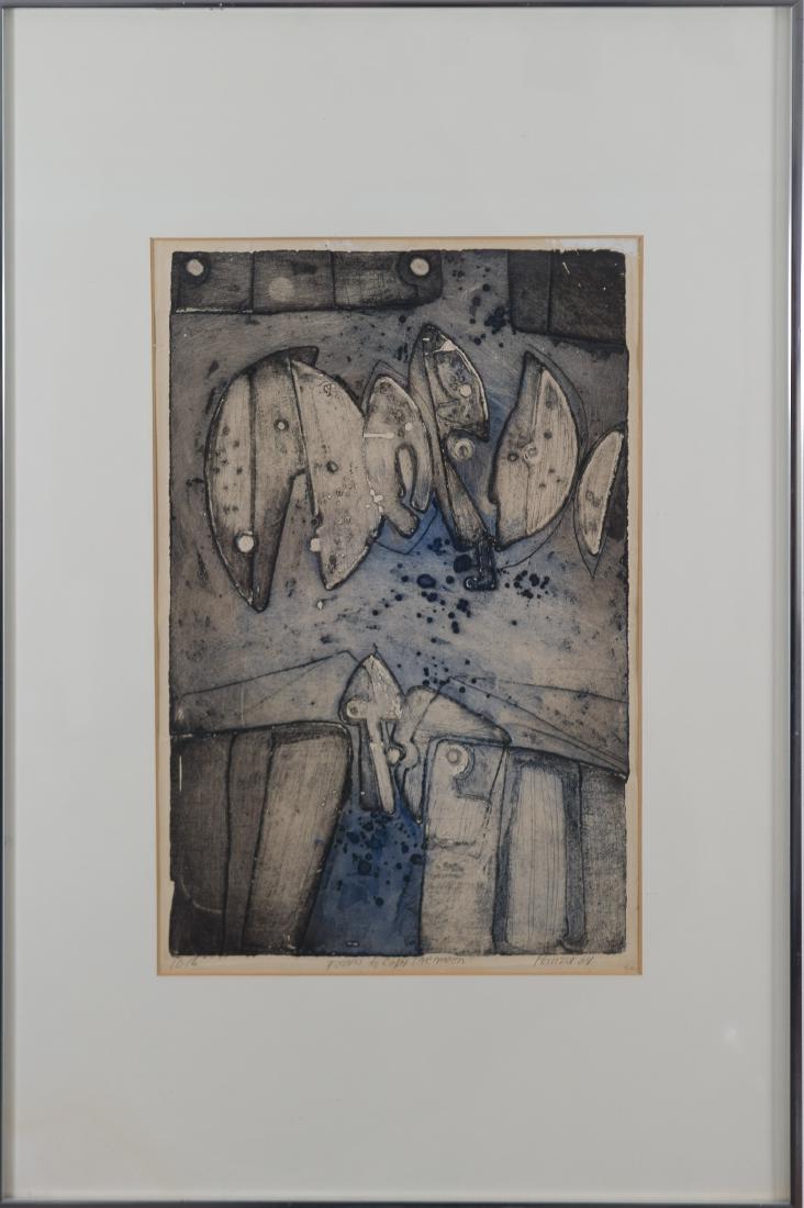 David Manzur Londono Embossed Lithograph Celestial (1 of 6)