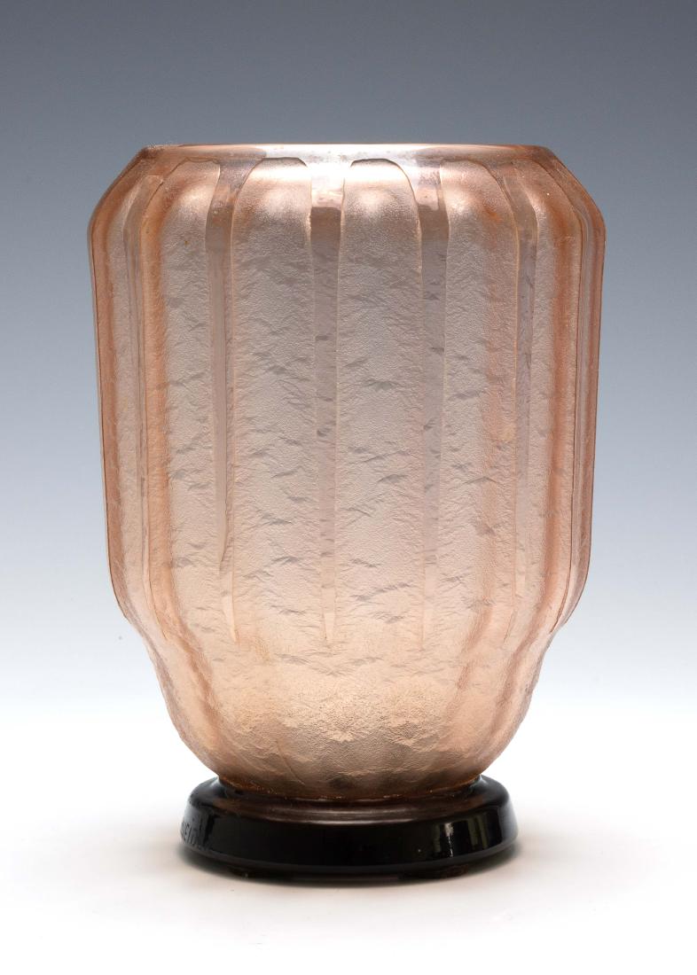 Schneider Art Deco Footed Glass Vase (1 of 5)