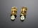 Vintage 14K Gold & Pearl Earrings - 2