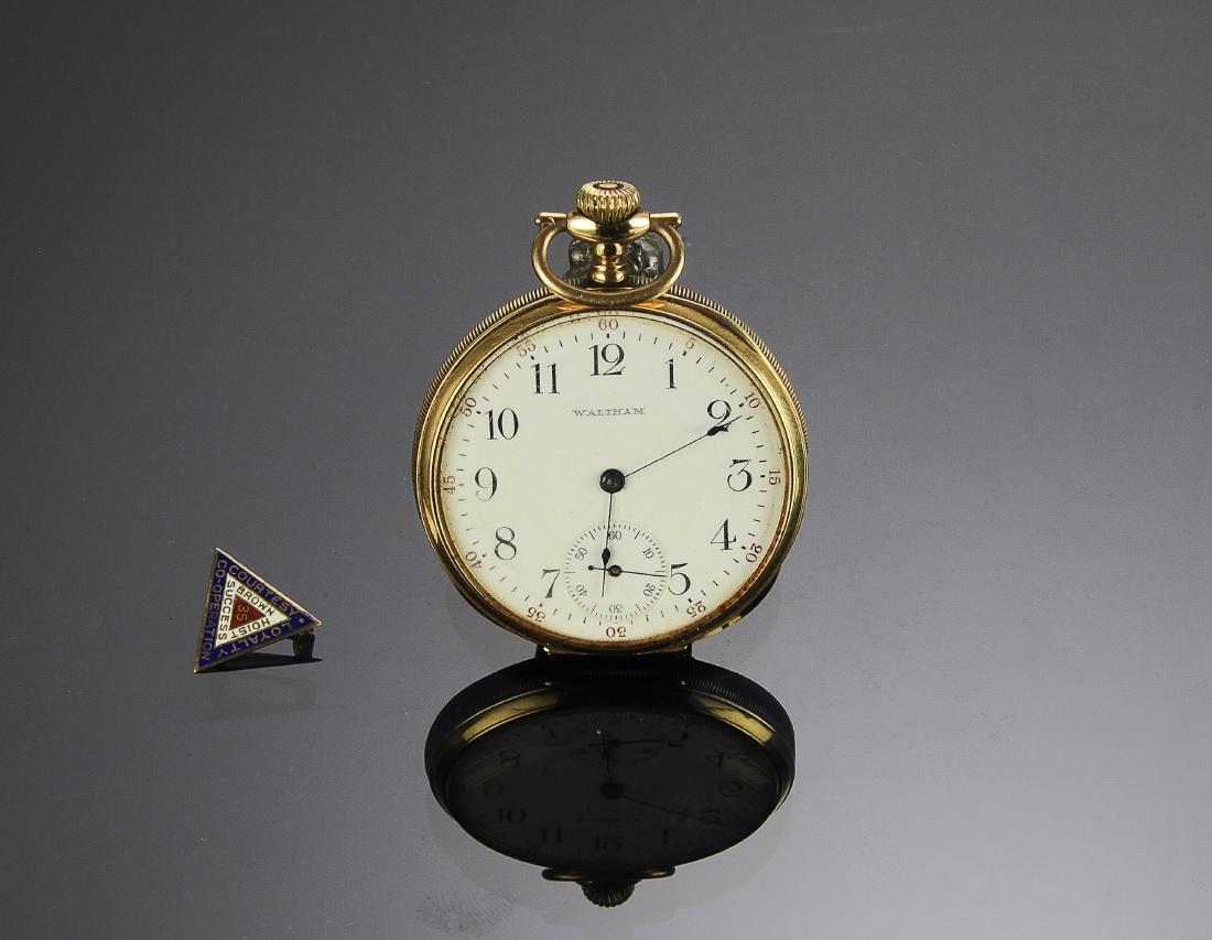 14K Gold Waltham Presentation Pocket Watch Plus (1 of 5)