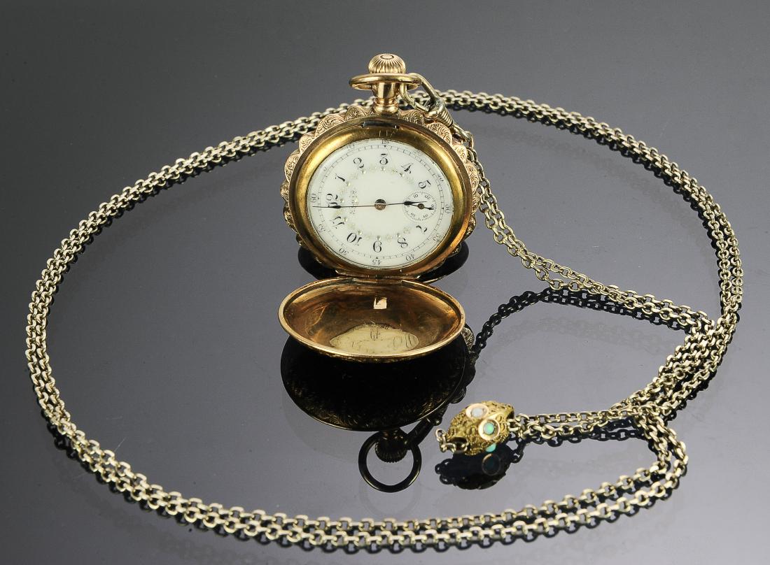 C. Elgin 14K GF Duchess Tricolor Gold Watch 19th c (1 of 6)