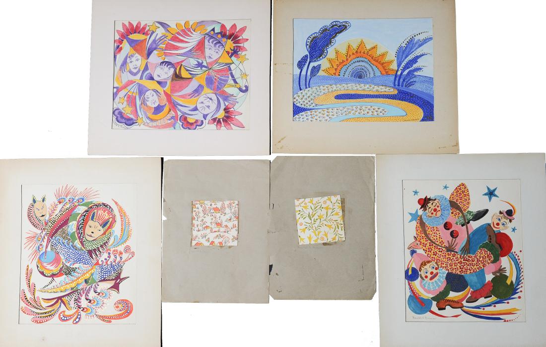 Beulah Brown Watercolor Paintings Patterns (6) (1 of 6)