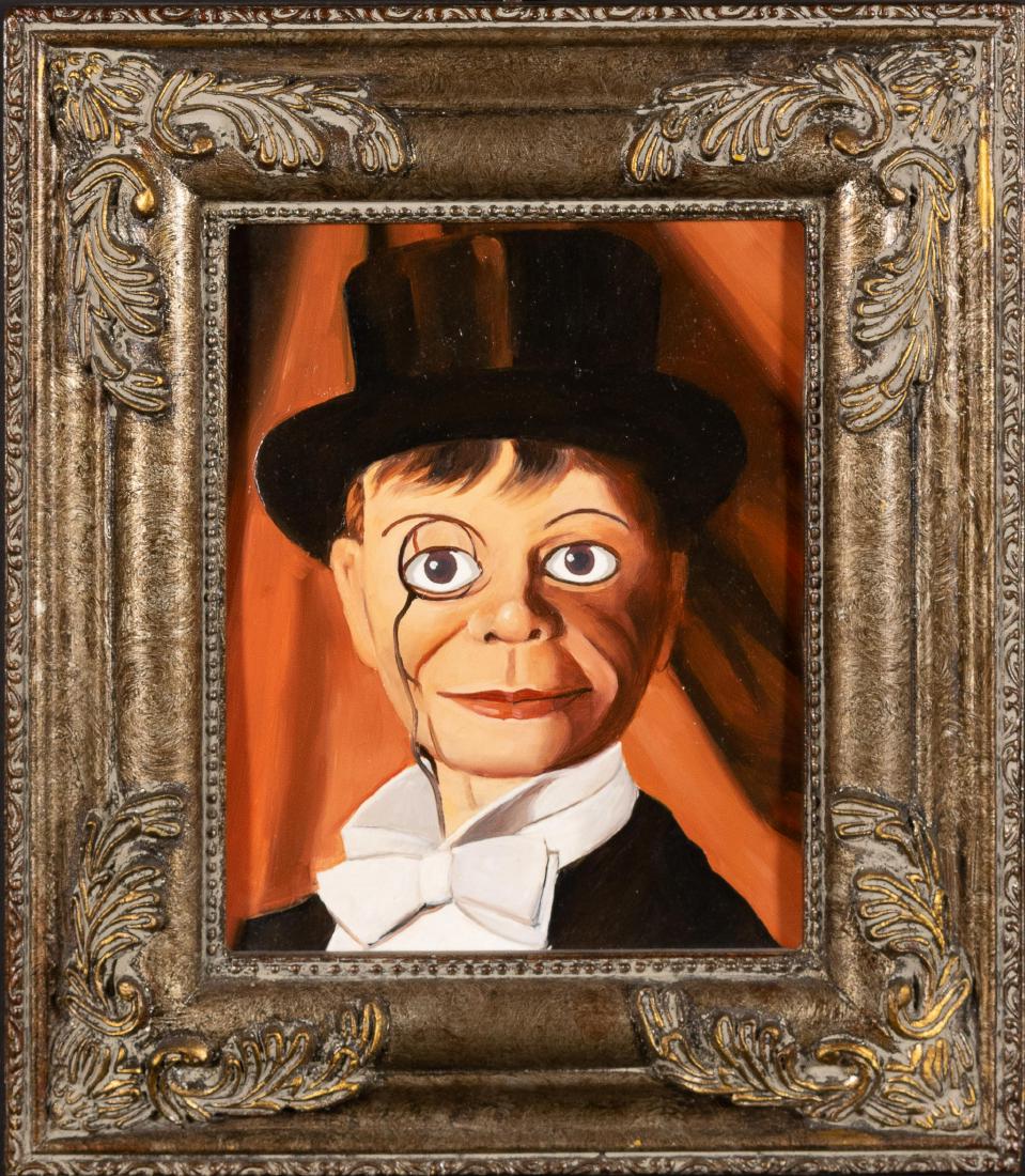 Oil Painting of Charlie McCarthy (1 of 3)