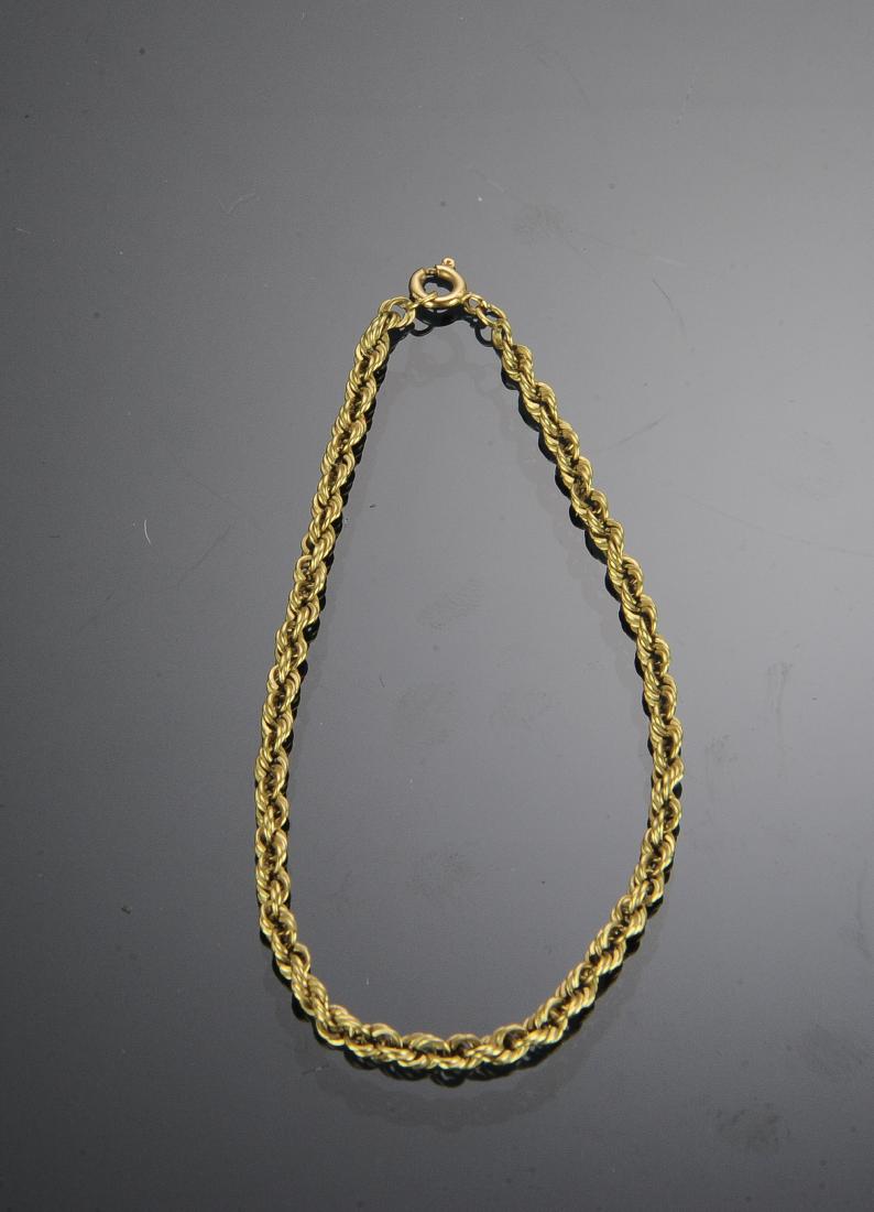14K Gold Rope Bracelet (1 of 1)